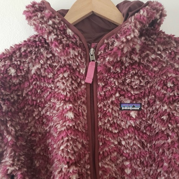 Patagonia - Fleece Retro X Deep Pile Southwest Sherpa Hooded Jacket Purple/Red - Picture 5 of 9